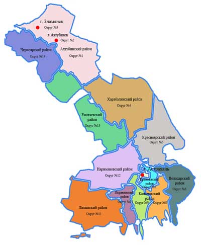 Карта: Астраханская область